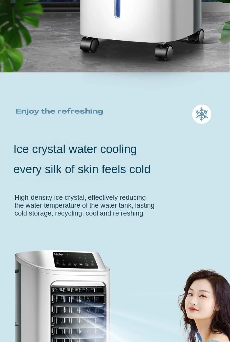 Air Conditioner Fan Cooling Fan Humidification Refrigeration Bladeless Fan Household Air Conditioner Small Air Conditioner