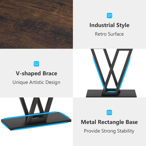 Industrial Console Table