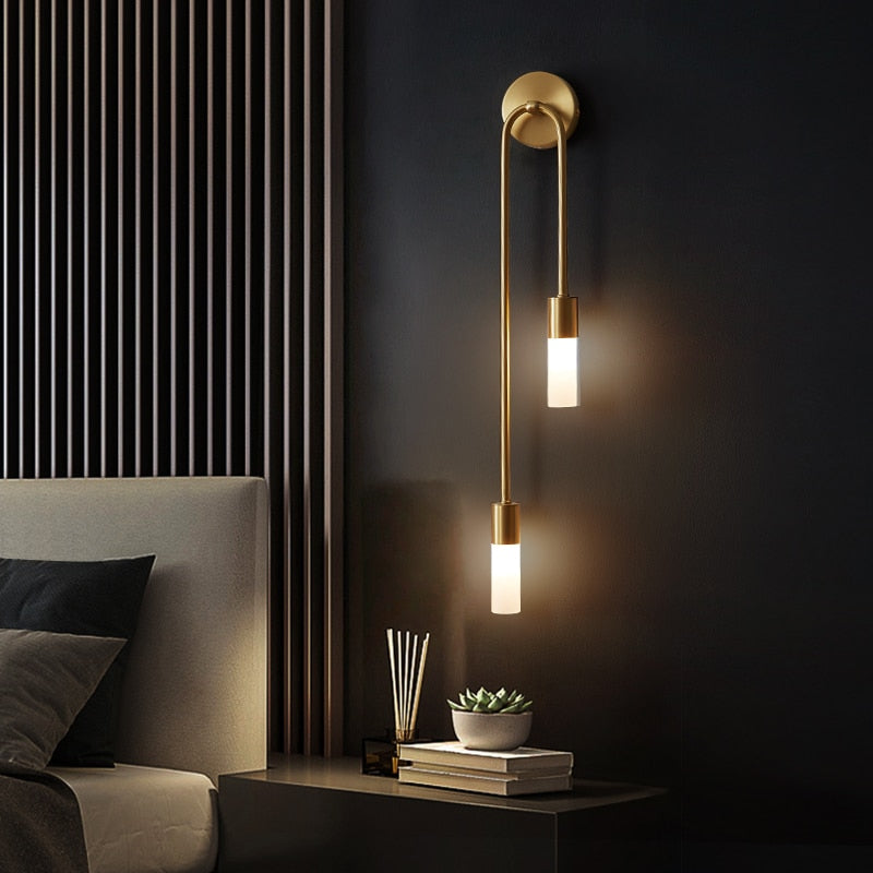Spire Sleek LED Wall Light 12W Warm White Modern Metal G9 Bulb