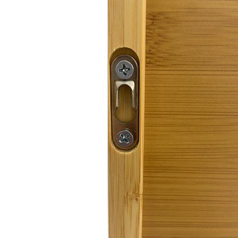 Bamboo Bathroom Wall Cabinet, Over the Toilet, Kitchen Storage, Solid Wood, 3 Shelves, 2 Doors