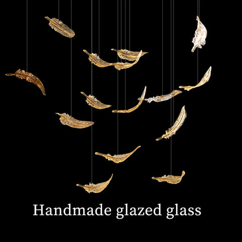 luxury Glass Hanging  Led Chandelier
