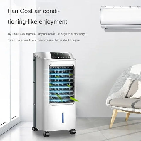 Air Conditioner Fan Cooling Fan Humidification Refrigeration Bladeless Fan Household Air Conditioner Small Air Conditioner