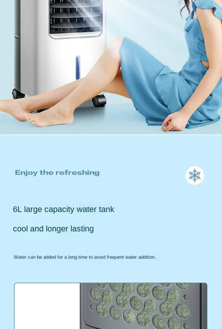 Air Conditioner Fan Cooling Fan Humidification Refrigeration Bladeless Fan Household Air Conditioner Small Air Conditioner