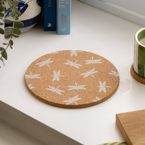 Dragonfly Cork Pot Stand