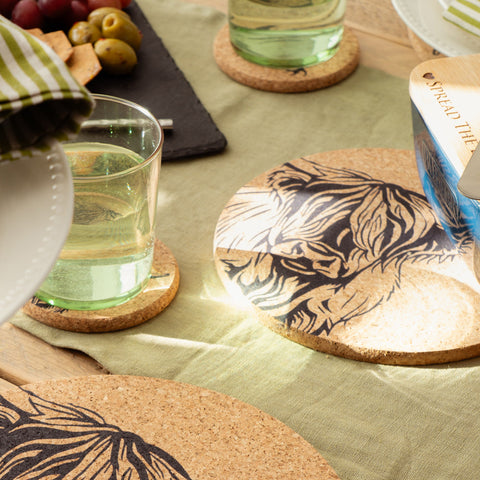 Highland Cow Cork Place Mat