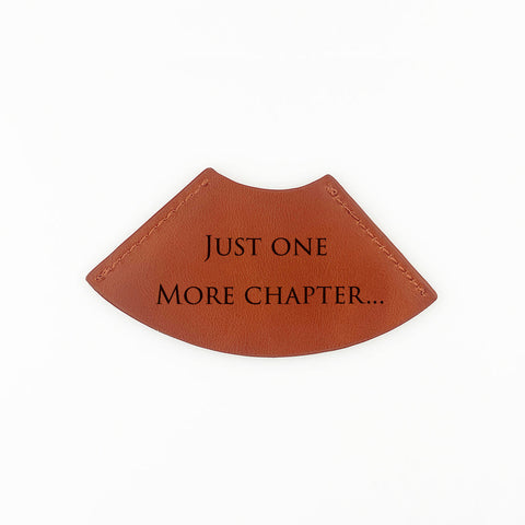 Book Quote Leather Corner Bookmark