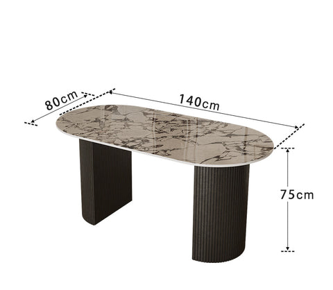 Esther Dining Table, Sintered Stone/Marble