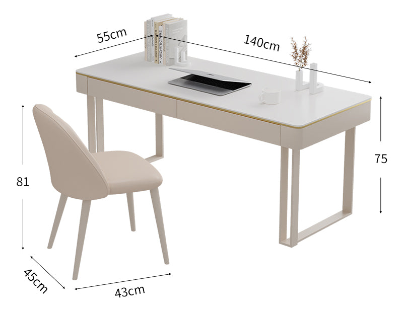 Max Office Desk - Sintered Stone｜ DC Concept