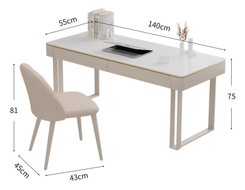Max Office Desk - Sintered Stone｜ DC Concept