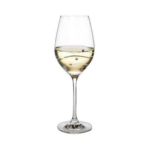 Diamante Wine Glass with Spiral Cut