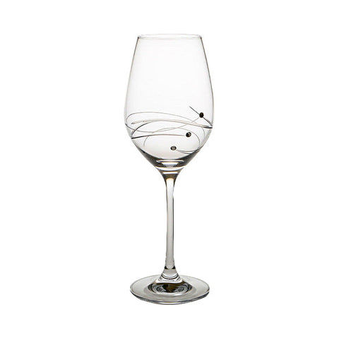 Diamante Wine Glass with Spiral Cut