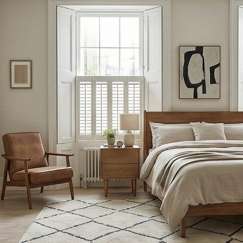 Scandinavian Light Walnut Oslo Bedside Table