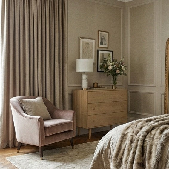 Minimalist Mango Wood Light Oak Oslo Chest of 3 Drawers