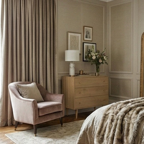 Minimalist Mango Wood Light Oak Oslo Chest of 3 Drawers