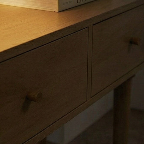 Scandinavian Light Oak Oslo Console, Dressing Table, and Desk