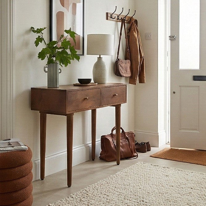 Scandinavian Walnut Oslo Console, Dressing Table, and Desk