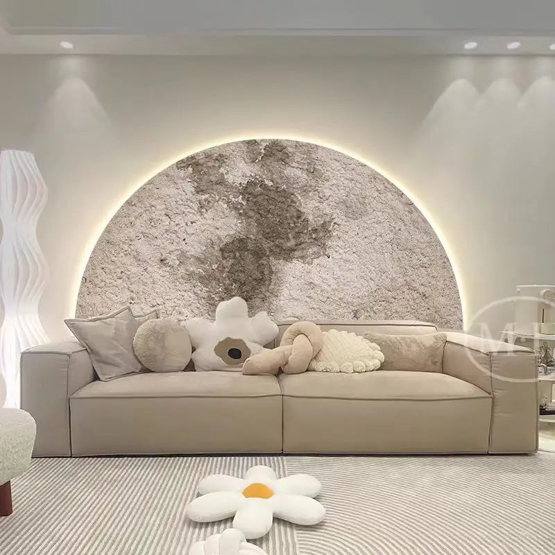 Moon Wall Painting Lamp Creative Minimalist Living Room