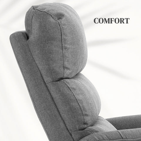 HOMCOM Electric Riser Recline Armchair, with Footrest - Grey