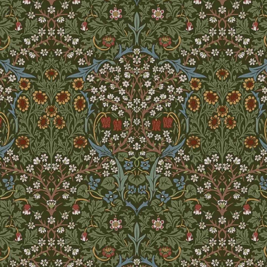 William morris Blackthorne cotton cushion, scatter cushions