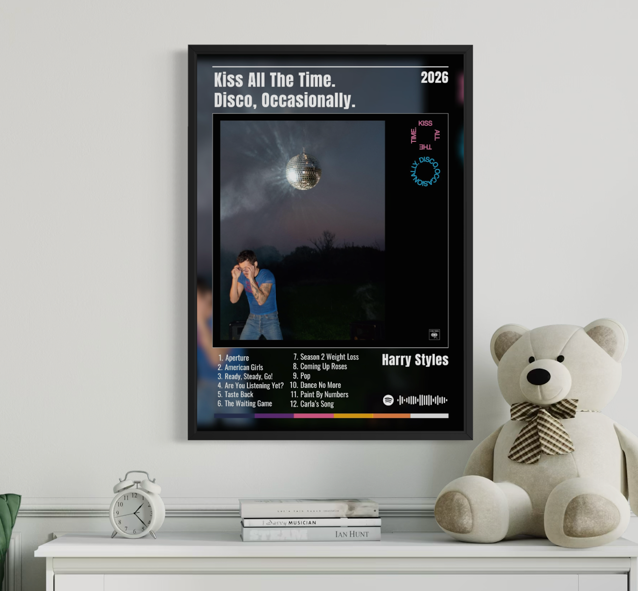 Kiss All The Time. Disco Occasionally - Harry Styles Inspired Album Poster