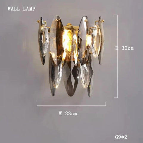Crystal Gold Silver Designer Chandelier