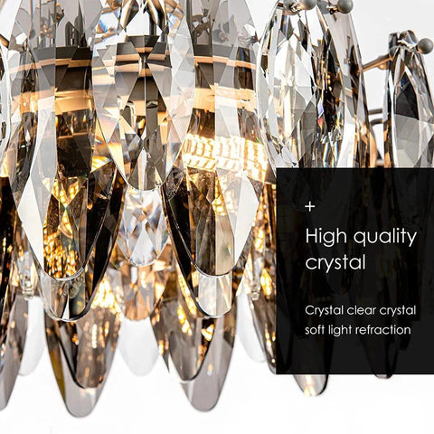 Crystal Gold Silver Designer Chandelier