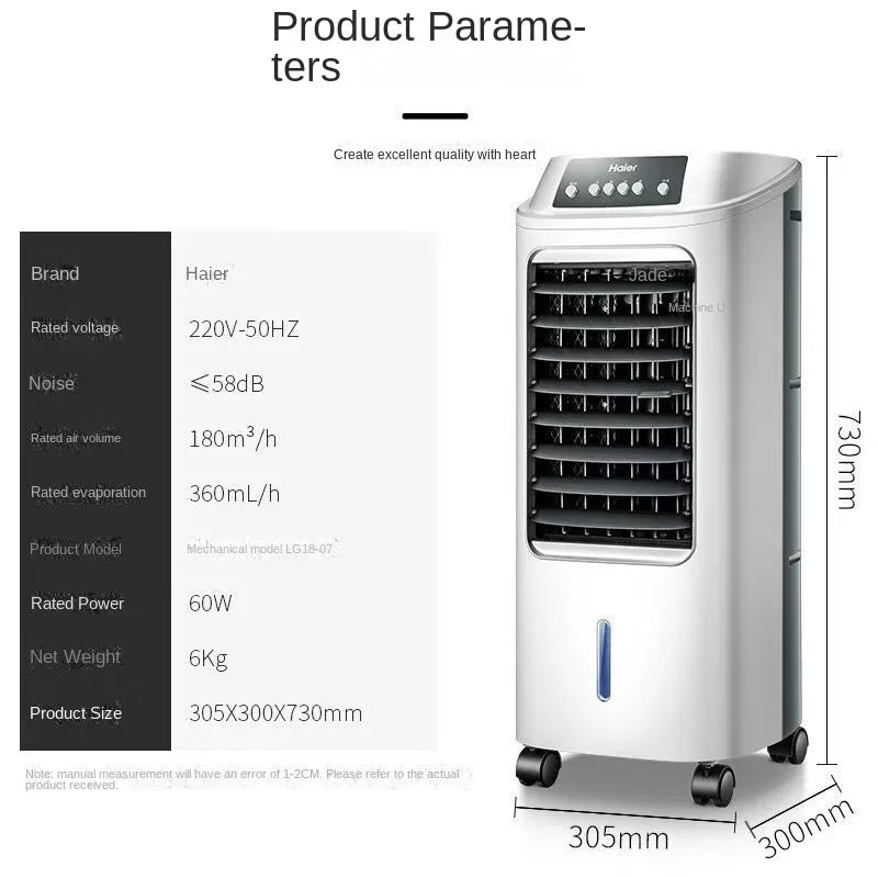 Air Conditioner Fan Cooling Fan Humidification Refrigeration Bladeless Fan Household Air Conditioner Small Air Conditioner