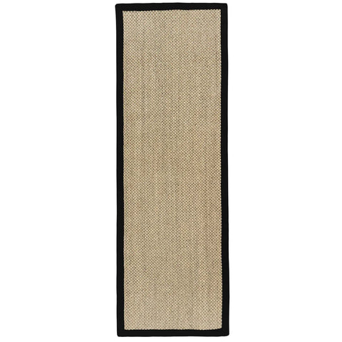 Sisal Rug Light Beige | Black Border