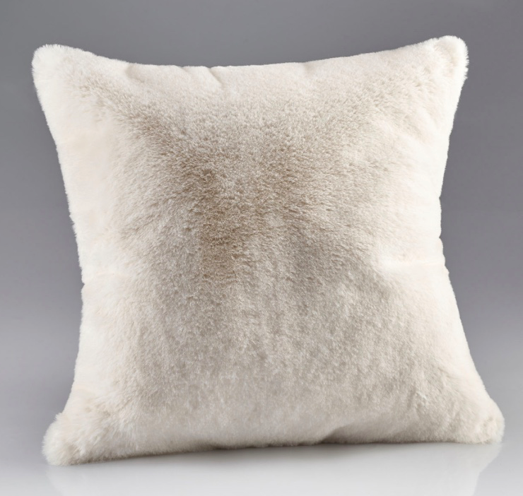 Cream Faux Fur Cushion