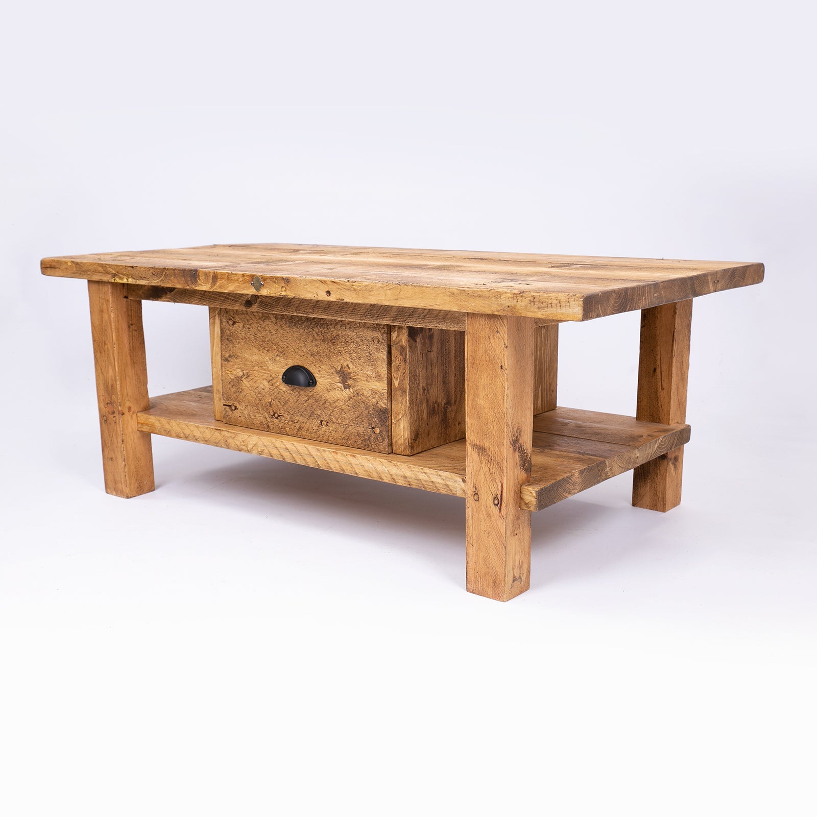 Keswick Coffee Table - Solid wooden coffee table with drawers