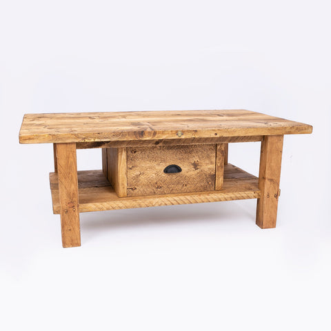Keswick Coffee Table - Solid wooden coffee table with drawers