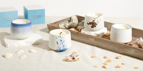 St Ives: Holywell Bay Candle - Lime, Basil & Mandarin