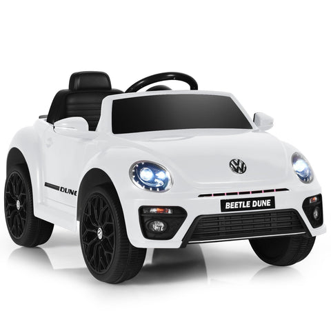 12V Volkswagen Beetle Electric Kids Ride On Car with Remote Control-Pink