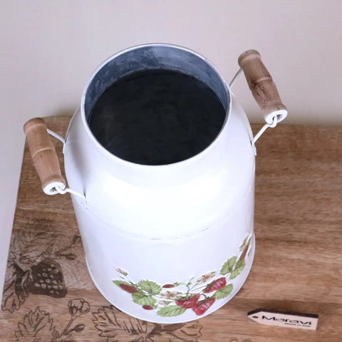 Thaniya Strawberry Field Milk Churn Planter