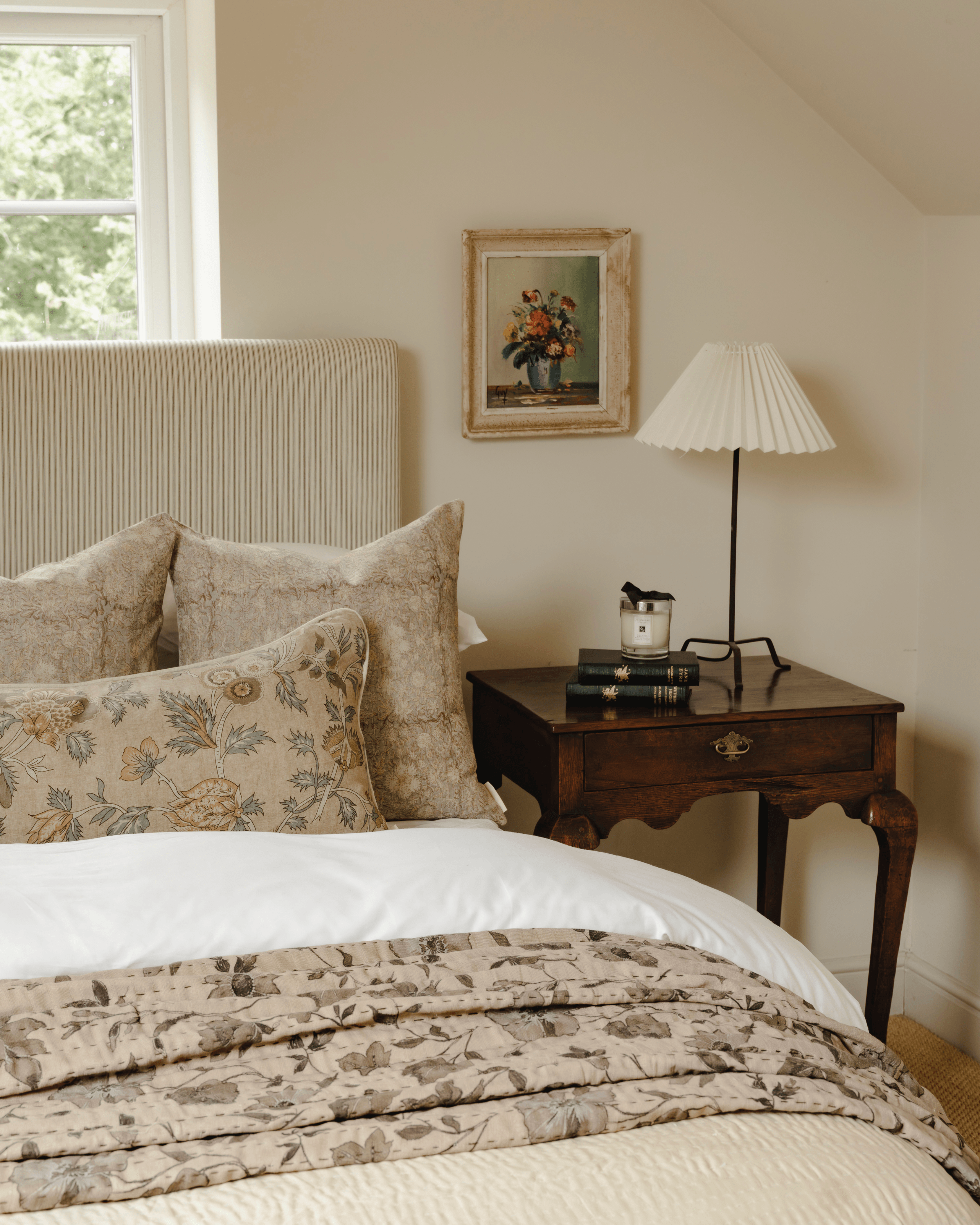 The Lyra Block Print Cushion