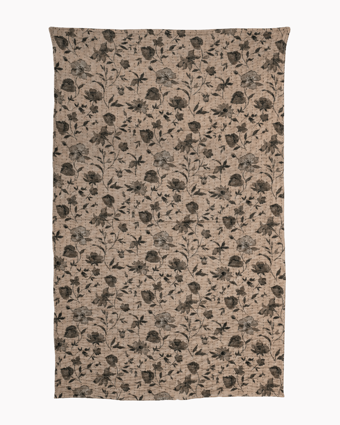 The Moon Garden Kantha Throw
