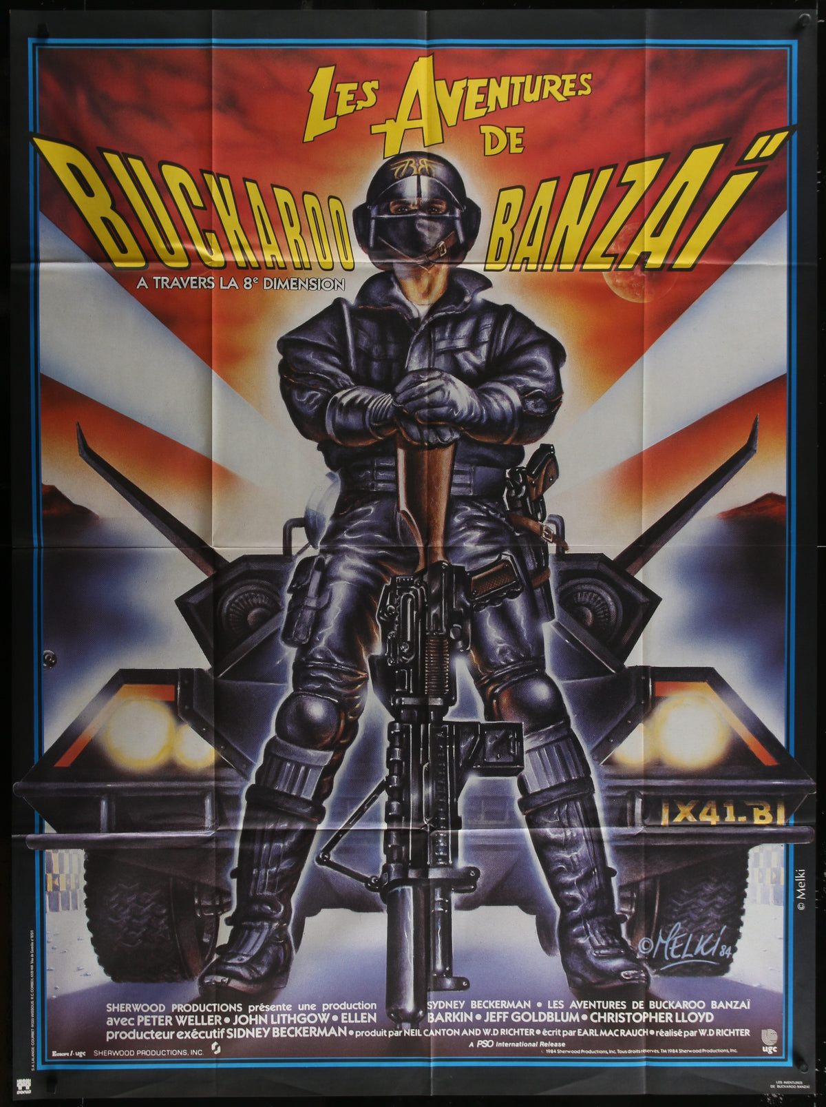 The Adventures Of Buckaroo Banzai Across The 8th Dimension (1986) Original French Grande Movie Poster 46 x 61.75
