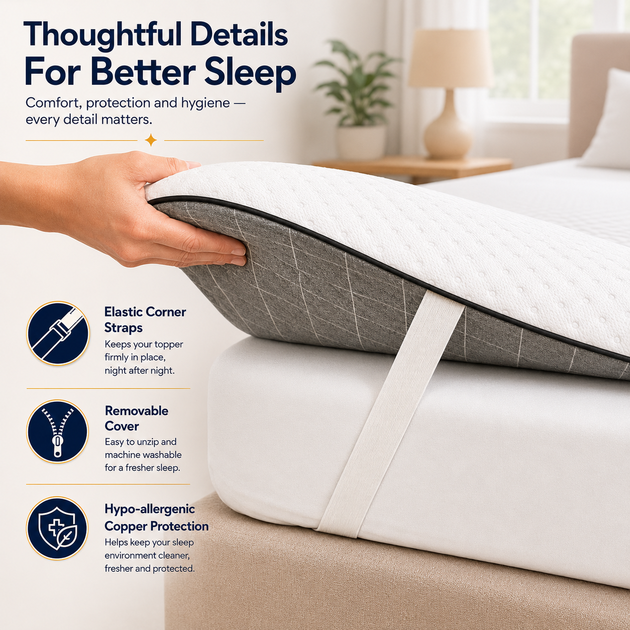 Brightr® Titan 2 in 1 Mattress Topper