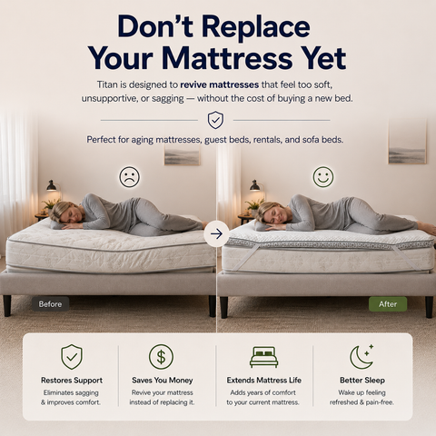 Brightr® Titan 2 in 1 Mattress Topper