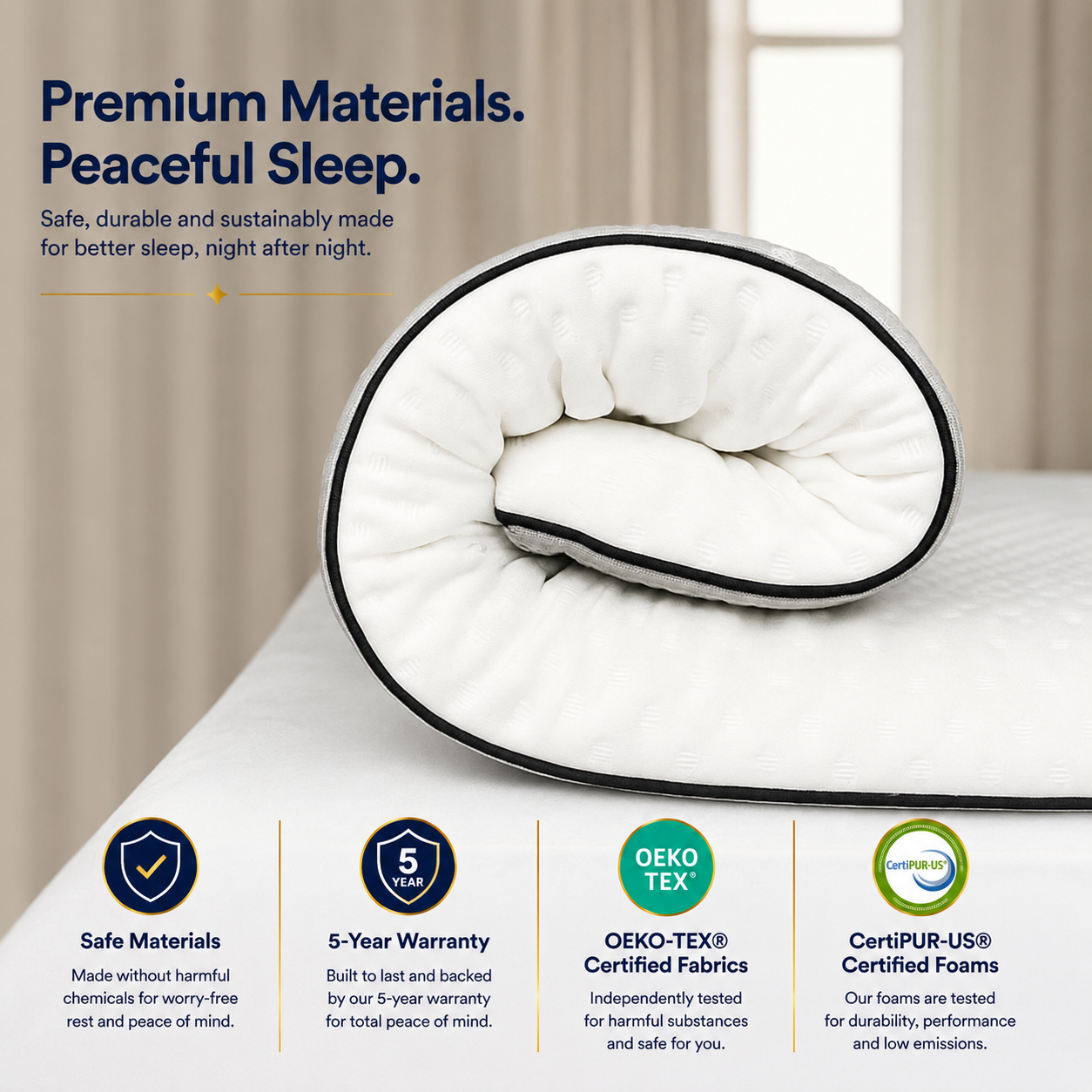 Brightr® Titan 2 in 1 Mattress Topper