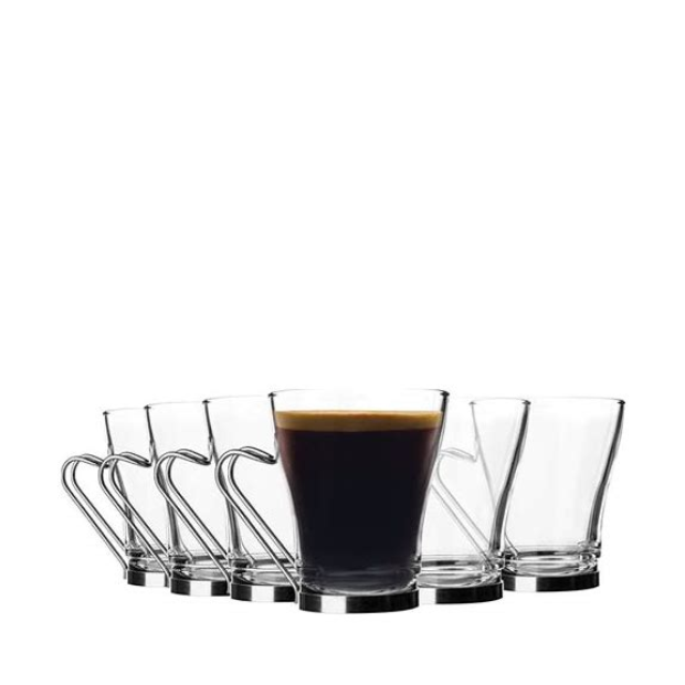 Bormioli Rocco Oslo Cappuccino Glasses - 235ml - Set of 6