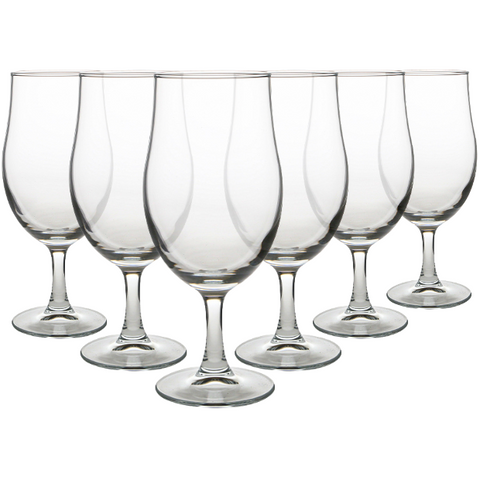 Draft Stemmed Beer Glasses - 375ml - Set of 6