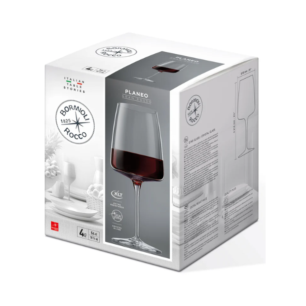 Bormioli Rocco Planeo White Wine Glasses - 380ml - Set of 4