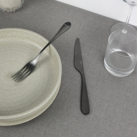 Pintinox Drop Black Cutlery Set - 24 Piece