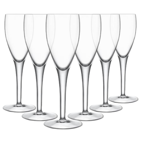 Crystalite Champagne Flutes - 230ml - Set of 6