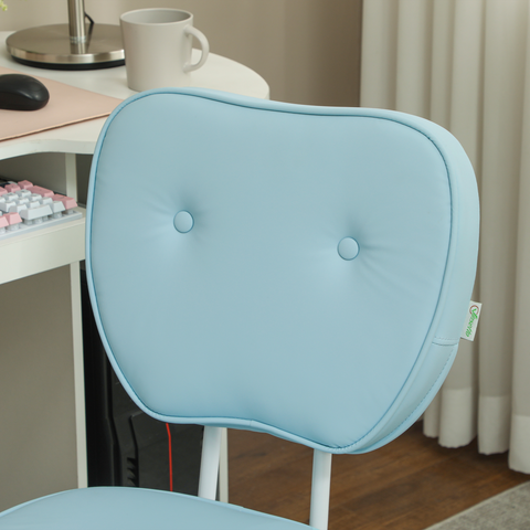 Vinsetto Vanity Task Chair with Adjustable Height, Armless
