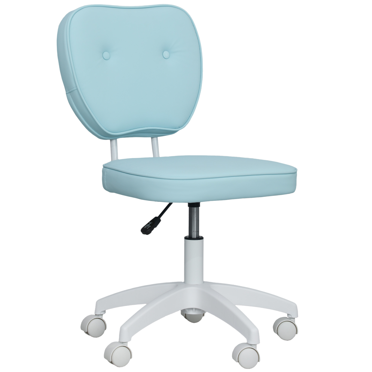 Vinsetto Vanity Task Chair with Adjustable Height, Armless