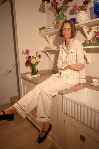 Domenica Marland x Yolke Rosebud Breakfast Tray in Cream