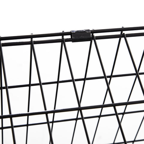 Pawhut Trapeze Collapsible Dog Pet Travel Box Cage Removable Tray 93 x 58 x 65cm