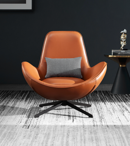 Snail Brown Chair, Leather｜ DC Concept